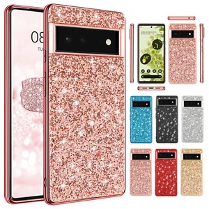 For Google Pixel 9 Pro 8A 7 6 Pro Glitter Bling Shockproof Matte Hard Phone Case - Picture 1 of 57