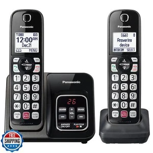 Telefon bezprzewodowy Panasonic z sekretarką, zaawansowany blok połączeń, biling - Zdjęcie 1 z 5