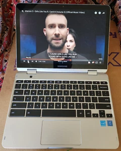 Samsung Chromebook V2 Plus XE520QA 12.2" Intel Celeron 4GB RAM 64GB SSD 13MP ca - Picture 1 of 10