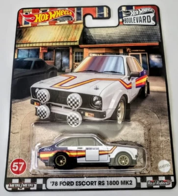 Hot Wheels '78 Ford Escort RS 1800 Mk2 1:64 Boulevard HCR17