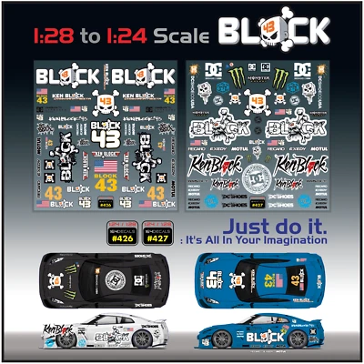 1x DRIFT DRAG Water Slide Decal White Toner 1/24 - 1/28 RC Model Dicast #426-427 - Image 1 of 4