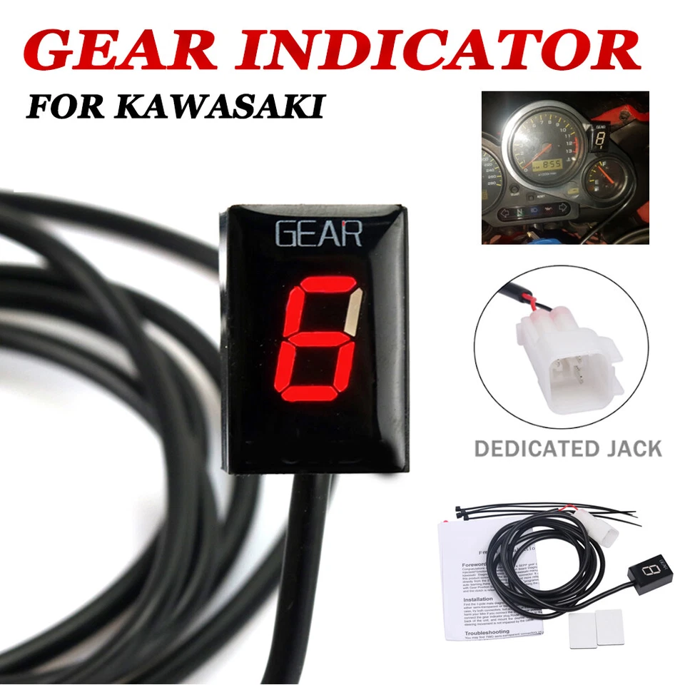 For Kawasaki Ninja 250R 2008-2012 Motorcycle 1-6 Speed Gear Display Indicator Foto 1 de 4