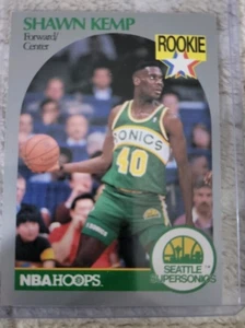 1990-91 NBA Hoops - #279 Shawn Kemp (RC) - Picture 1 of 2