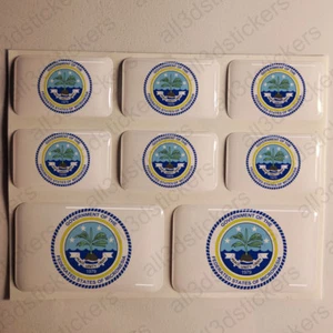 Pegatina Micronesia Resina Cúpula Pegatinas Micronesia Escudo 3D Vinilo Moto - Imagen 1 de 1