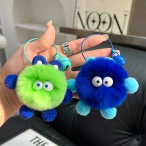Adorable Llavero Piel de Conejo Real Llavero Niños Regalo Bolso Coche Teléfono Colgante - Imagen 1 de 13