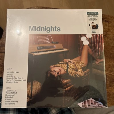 Taylor Swift Midnight Jade Green Vinyl + Signed Photo Insert - Image 1 of 4