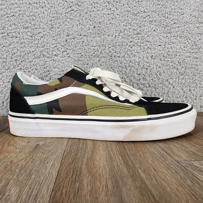 Vans Old Skool Camouflage Sneakers Women's Size 7.5 Men's Size 6 Low Top Shoes - Image 1 of 4