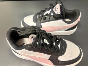 PUMA Unisex Court Star Low-Top Sneakers Pink Black  Unisex Sz 1 Kids - Picture 1 of 4