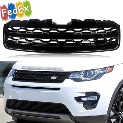 Fit Land Rover Discovery Sport 2016-2019 Factory Gloss Black Front Bumper Grille Foto 1 de 4