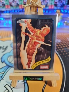 2025 Topps Chrome Marvel Base #40 Human Torch 🔥🔥 - Picture 1 of 2