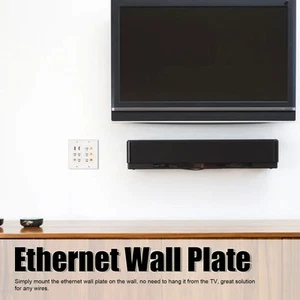 Ethernet Wall Plate HD Multimedia Interface CAT6 TV F Head Coax Ethernet CB - Afbeelding 1 van 22