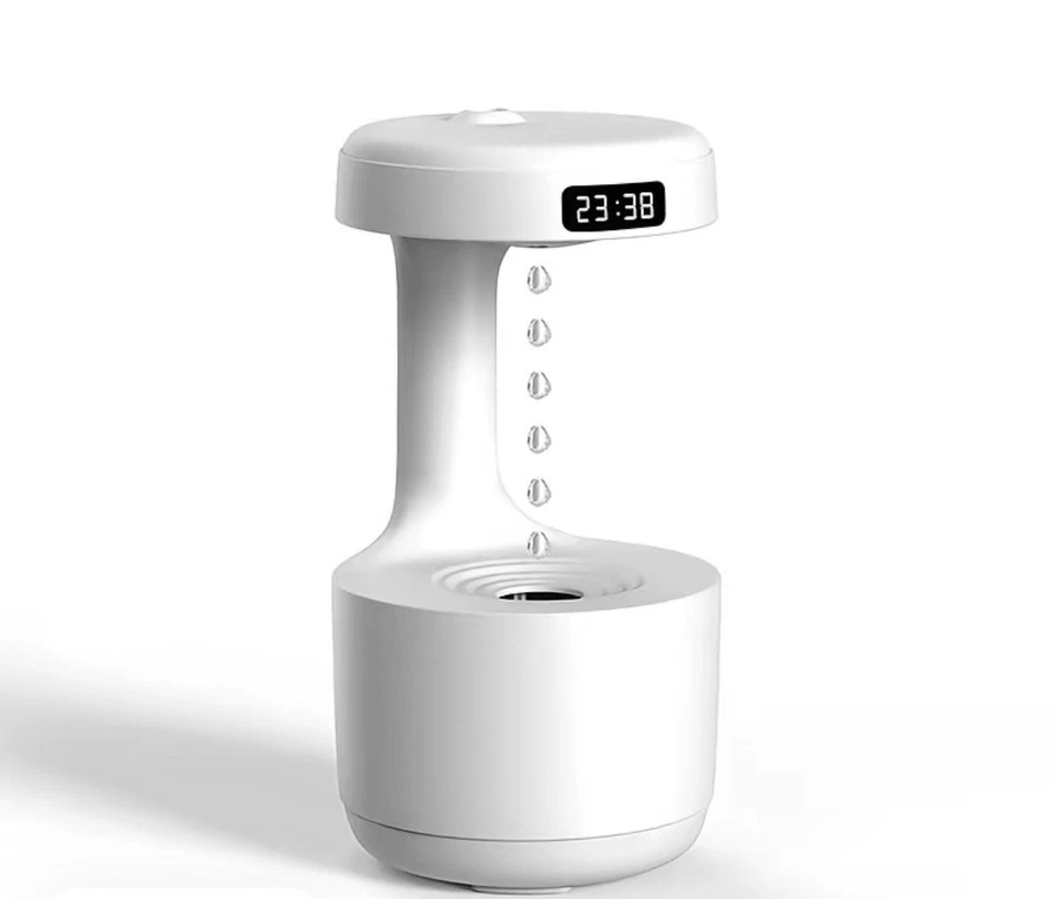 Anti-Gravity Humidifier with Clock & Aroma Diffuser – Large Capacity, Quiet - Image 1 of 4