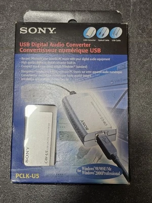 SONY PCLK-U5 usb Pc Digital Audio Converter ~ New - Image 1 of 3