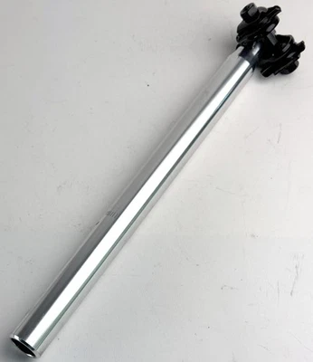 Tija de sillín Promax aleación 2 pernos 27,2 x 350 mm plateada Foto 1 de 4