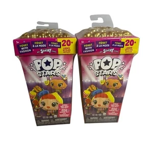 2X My Squishy Little Pop Stars di WowWee Sorpresa Bambola Fidget con Giocattoli alla Moda - Foto 1 di 3