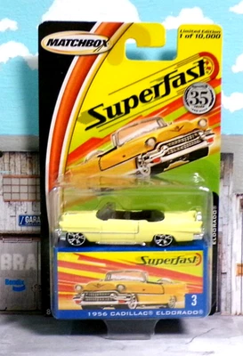 2004 火柴盒 Superfast 系列 35 年 1956 年凯迪拉克埃尔多拉多限量版! — 第 1/4 张图片