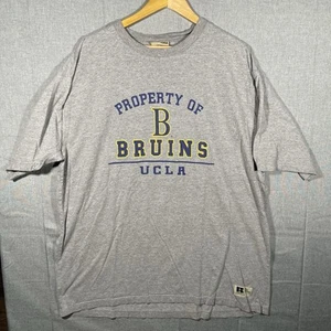 Vintage Russell Athletic UCLA Bruins College T Shirt Mens Size 2XL Tall Gray 90s - Picture 1 of 7