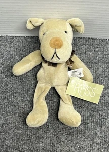 Russ Berrie Beige Velour Homer 8" Plush Puppy Dog Stuffed Animal Rare with Tags - Picture 1 of 4