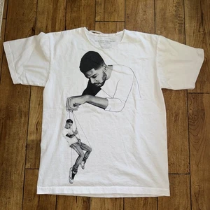 Kid Cudi x Virgil Abloh T-Shirt "Pulling Strings" weiß Small 20x25 - Bild 1 von 9