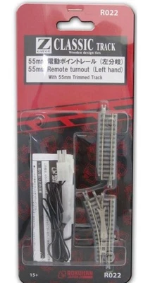 Rokuhan R022 Elektr Weiche links R127-26° inkl. Gleis gerade Spur Z - Bild 1 von 2