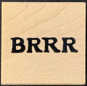 Northwoods Winter - BRRR Rubber Stamp - Picture 1 of 3