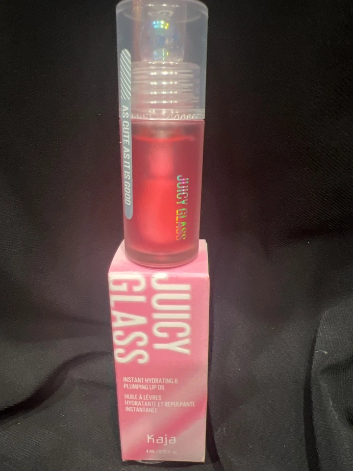 Kaja Juicy Glass Hydrating  & Plumping Lip Oil In Rose Hip Spritz Sheer Pink 4ml - Image 1 of 1
