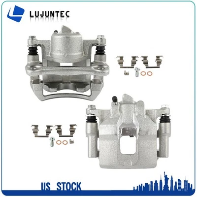 Pair Front LH & RH Disc Brake Calipers w/Bracket For 1998-2002 Chevrolet Prizm - Image 1 of 4