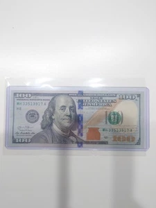 $100 Bill 2013 FANCY Serial Number ALL ODD NUMBERS (3351917) - Picture 1 of 2