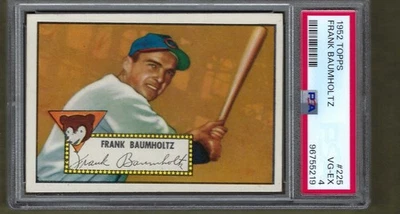 1952 Topps #225 Frank Baumholtz PSA 4 Foto 1 de 2