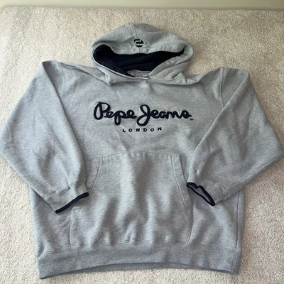 Sudadera con Capucha Y2K Pepe Jean Co Gris 2XL - Falta Tanga Foto 1 de 4