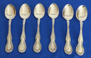 WMF Baroque 6 Kaffeelöffel 90er versilbert ca. 13 cm Art. 746/03.23 - Picture 1 of 2