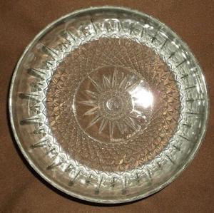 ARCOROC FRANCE STARBURST DIAMOND TAZÓN DE VIDRIO DE 9 PULGADAS USADO BUENO - Imagen 1 de 5