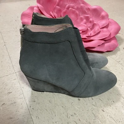 TARYN ROSE Womens Size 6M Kamer Gray Wedge Ankle Booties Boots - Image 1 of 4