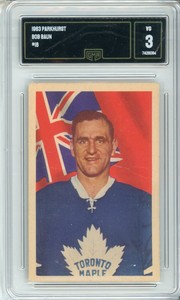 1963 Parkhurst Bob Baun #18 Graded Card GMA 3