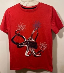 Cat & Jack - Boys' Americana Short Sleeve Graphic T-Shirt - Red - Size L 12/14 - Picture 1 of 4