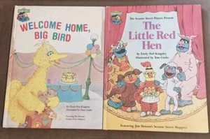 Lot of 2 Sesame Street Hardcover Books Muppets Vintage 1980s Ephemera - Picture 1 of 14