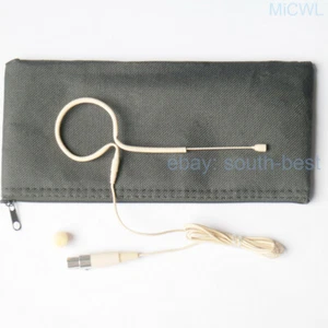 New IE3 Hook Headset Microphone Mic For AKG Samson Wireless TA3F mini Zipper bag - Picture 1 of 6