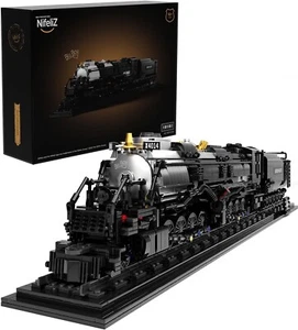 Elegant 1,818 Piece Articulated Steam Train Model - Gift Boxed & Ready to Build - Picture 1 of 8