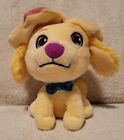FISHER PRICE Sunny Day 6" Yellow Plush Doodle Dog Puppy With Beret 2017 Pristine