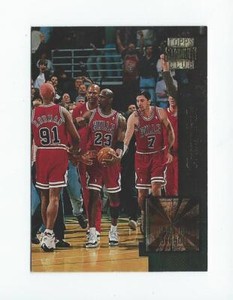 1996-97 Stadium Club Golden Moments #GM3 Michael Jordan/Dennis Rodman Bulls