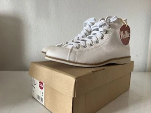Top alto de cuero blanco Rollie Nation talla 7 para mujer - Imagen 1 de 11