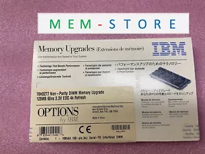 76H0277 IBM Original 128MB EDO Non-Parity 60ns 3.3V 168-pin DIMM Memory Upgrade - Picture 1 of 5