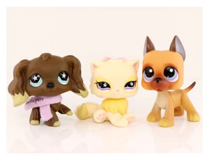 Persian Cat 763 Cocker Spaniel 960 Great Dane 244 Cute Toys Pets 3pcs Figure - Picture 1 of 4