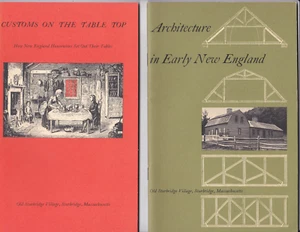 OLD STURBRIDGE VILLAGE. 4 BOOKLETS. NEW ENGLAND HISTORY AS A LOT. - Picture 1 of 2