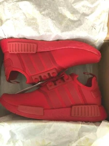 NIB MENS ADIDAS ORIGINALS NMD R1 Athletic Casual Shoes Holiday Scarlet Red 9.5 - Picture 1 of 7