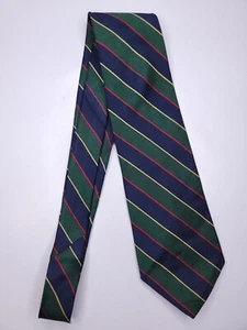 Savile Row Mens Formal Necktie 56"Lx3.75"W Green/Navy Neck Tie - Picture 1 of 4