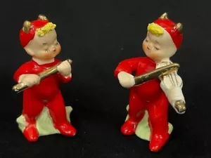 Vintage Devil Salt & Pepper Shakers - Picture 1 of 9