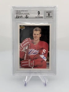 Nicklas Lidstrom 1991 cubierta superior #584 (lista de verificación) novato de radiocontrol automático BGS 9 - Imagen 1 de 2