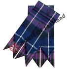 Men’s Scottish Kilt Hose Sock Flashes Pride Of Scotland Tartan Acrylic Wool