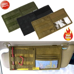 Car Sun Visor Tactical Organizer Pouch Bag Sun Visor bag Storage Pocket US - Picture 1 of 15